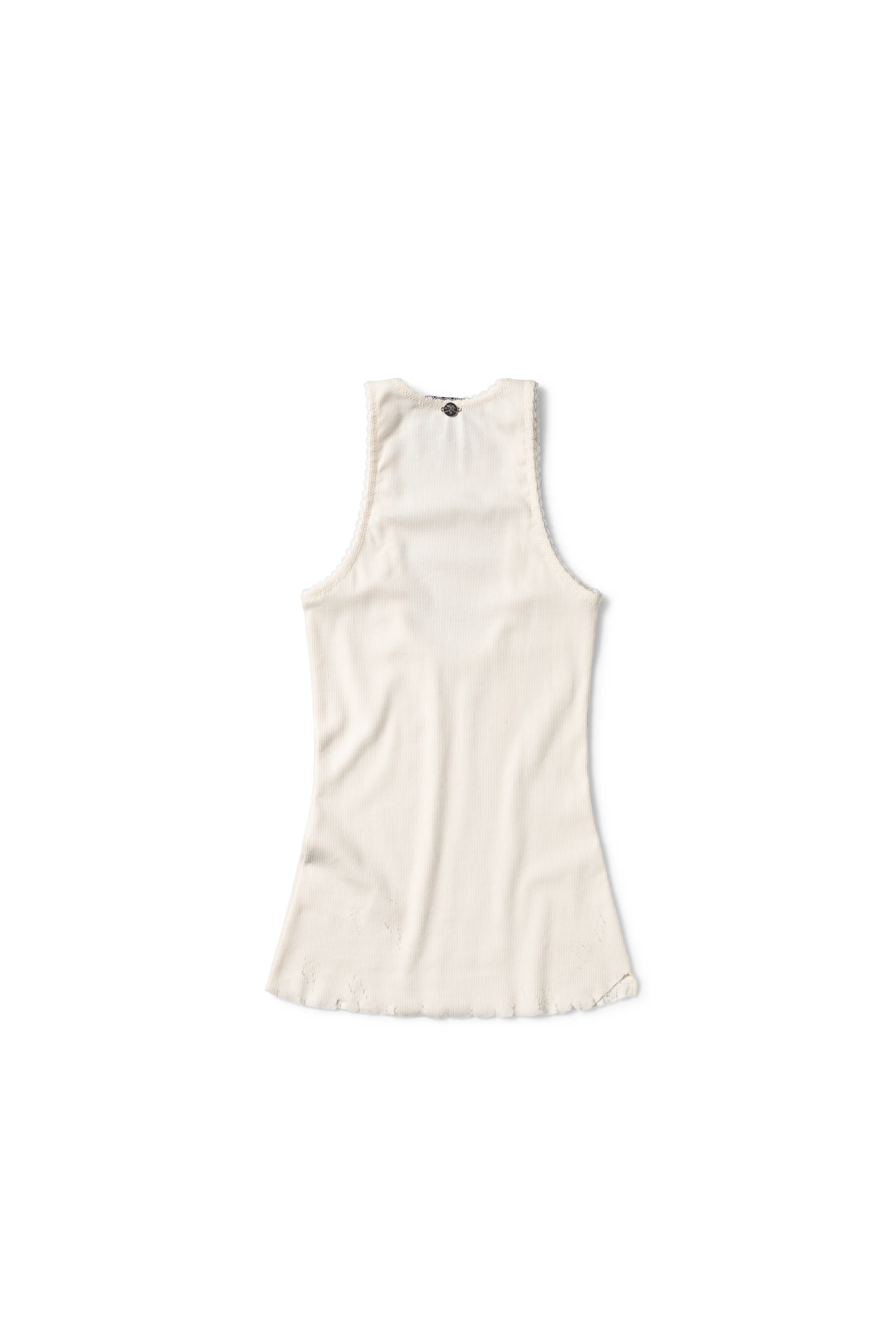 DISTRESSED TANK TOP - WHITE - Image 2